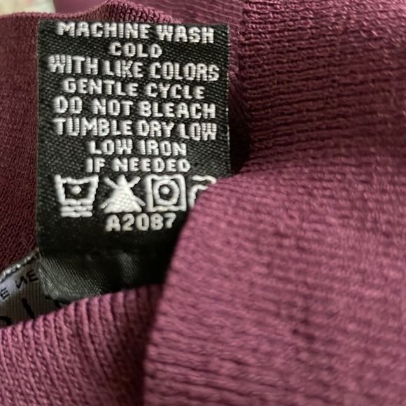 XL plum, purple Dialogue, button-down cardigan - Picture 7 of 7